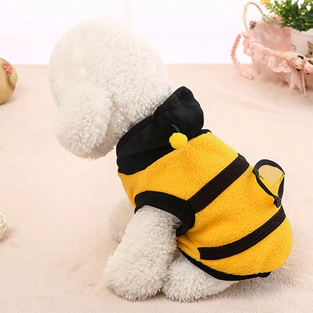 PAPASGIX новый костюм для собак косплей пчела пальто щенок одежда флисовая толстовка