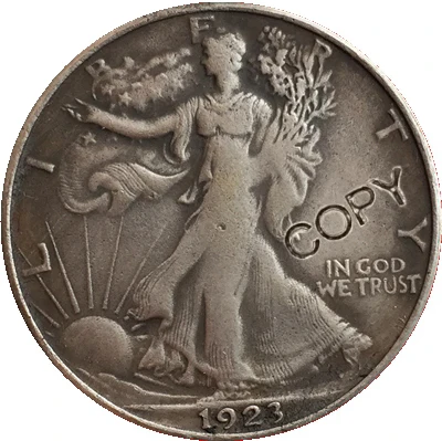 

1923,P D S Walking Liberty Half Dollar COPY COINS