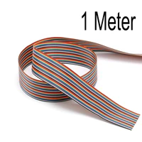 1 meter 5m 1 27mm 10p 20p 40p dupont cable rainbow flat line support wire soldered connector 20 way pin for arduino pcb diy kit