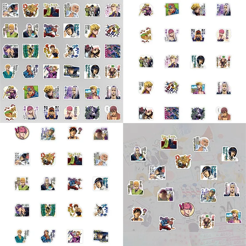 

40 pieces of Jojo's Bizarre Adventure Handbook Sticker PVC Waterproof Notebook Decoration