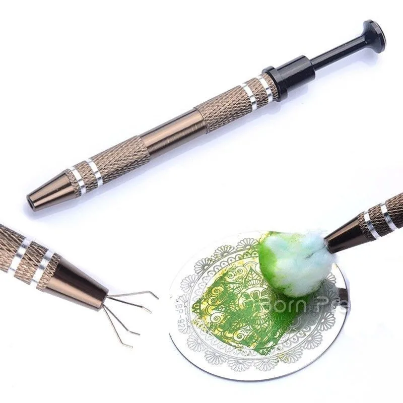 Металлический маникюрный хлопковый штифт-карандаш шаблон для стемпинга