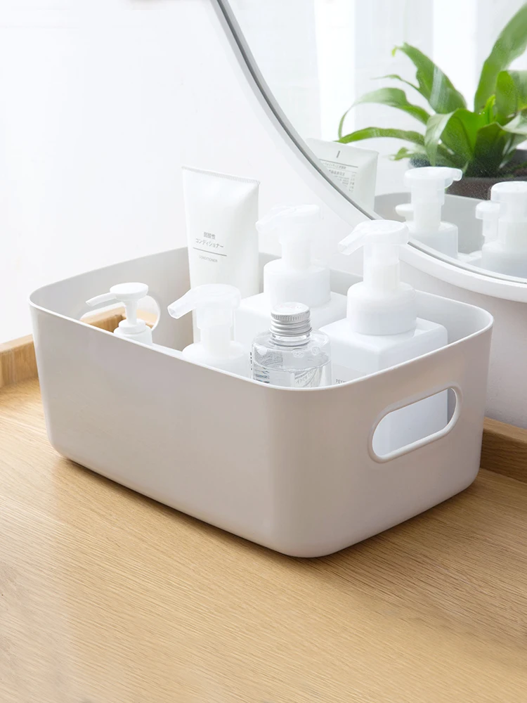 

Sundries Storage Box Desktop Plastic Box Cosmetics Organizing Box Kitchen Storage Box Snack Storage Basket