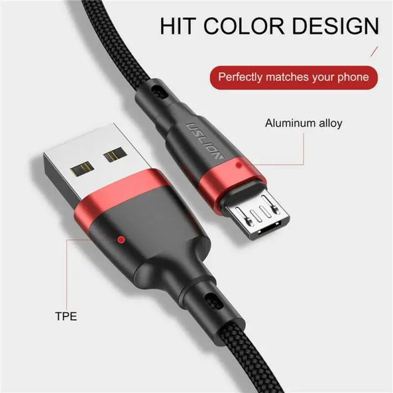 Кабель Micro USB 1 м 2 3 кабель для быстрой зарядки Xiaomi Redmi Note 5 Pro Android мобильный телефон