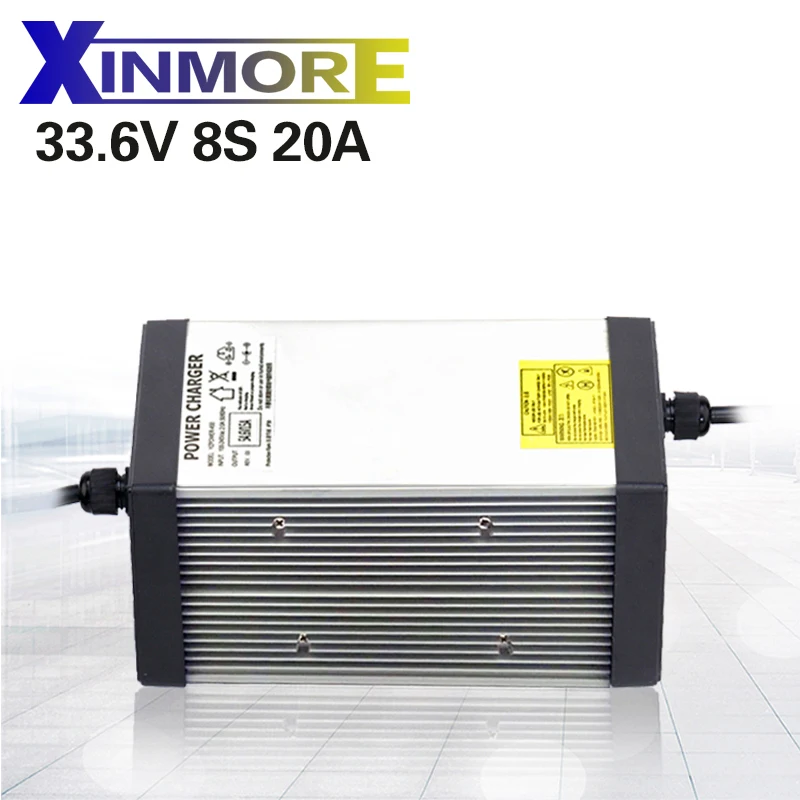 XINMORE 33 6 V 20A 19A 18A литиевое зарядное устройство для 29 V(30V) E bike литий ионный