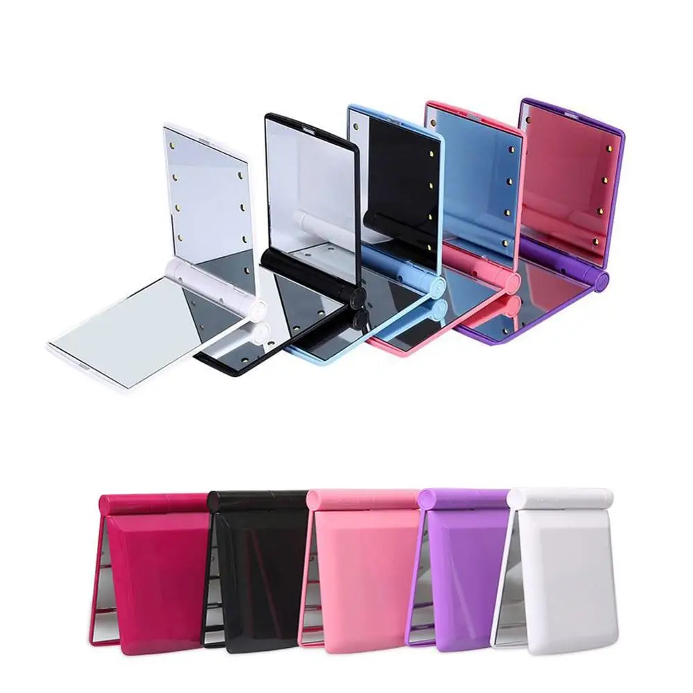 Компактное зеркало для нанесения макияжа Косметический Складной Портативный