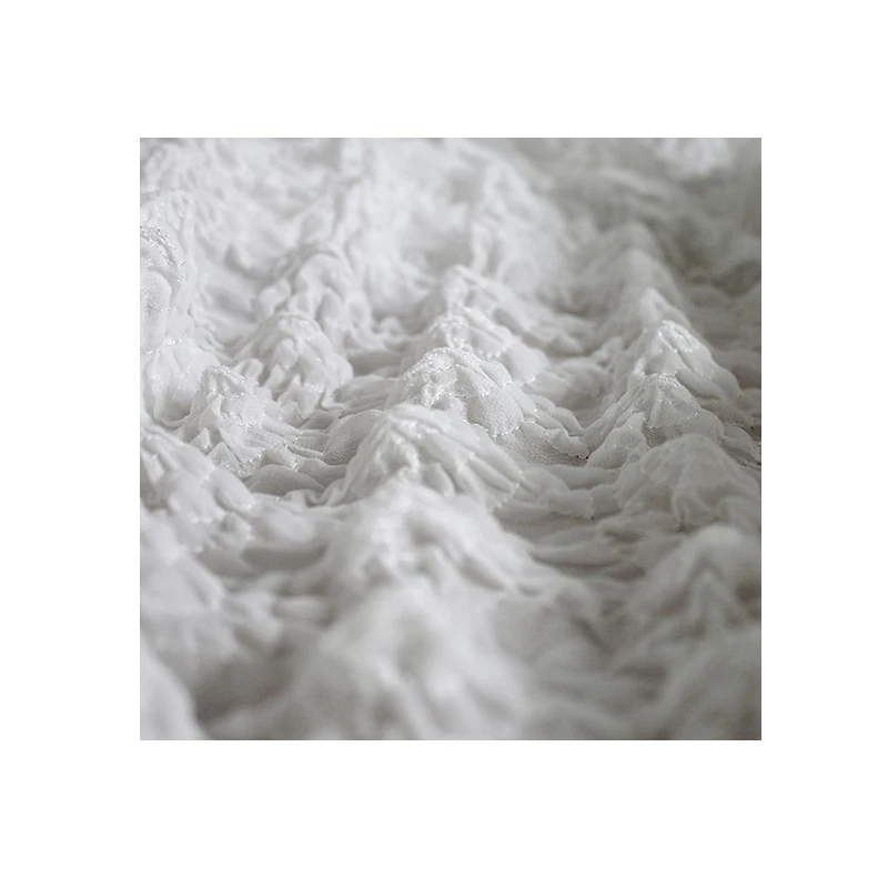 Шифоновая 3D текстура вогнутая выпуклая дизайнерская ткань для Пэчворк Базен riche