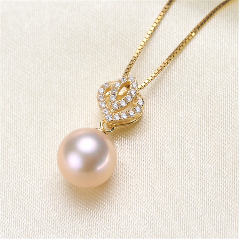 

Circle Pendant Hat Holder S925 Sterling Silver Pearl Pendant Settings Women DIY Handmade Jewelry Findings No Pearl No Chain