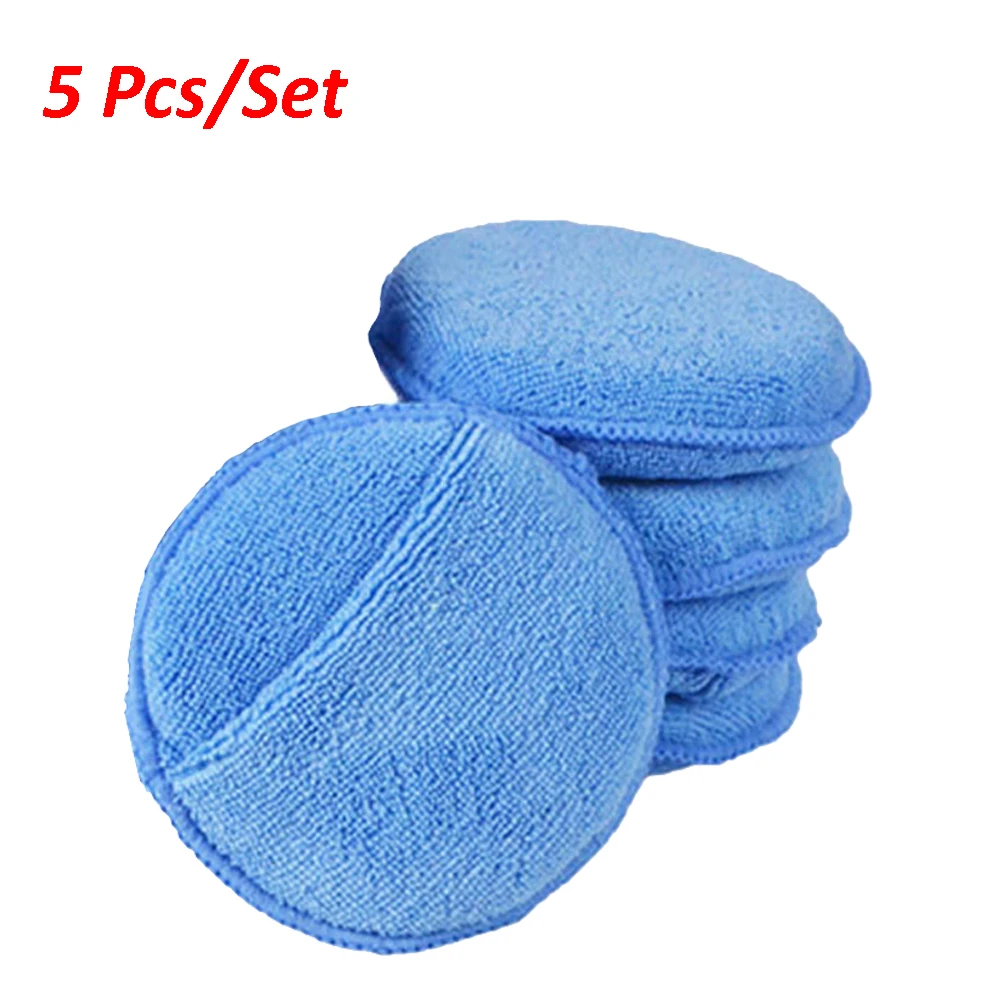Car Vehicle Wax Polish Foam Sponge Hand Soft Yellow Pad Buffer Detailing Care Wash Clean Towel | Автомобили и мотоциклы