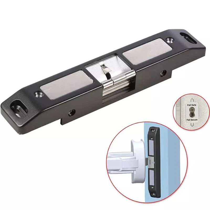 

Push Panic Bar Exit Device Strike Door Lock Fire Strike Push Bar Emergency 12V Electric Locks