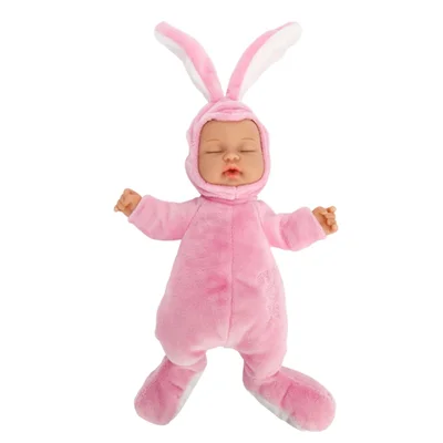 Оптовая продажа Кукла виниловая bieber reborn baby розовый кролик детская игрушка для