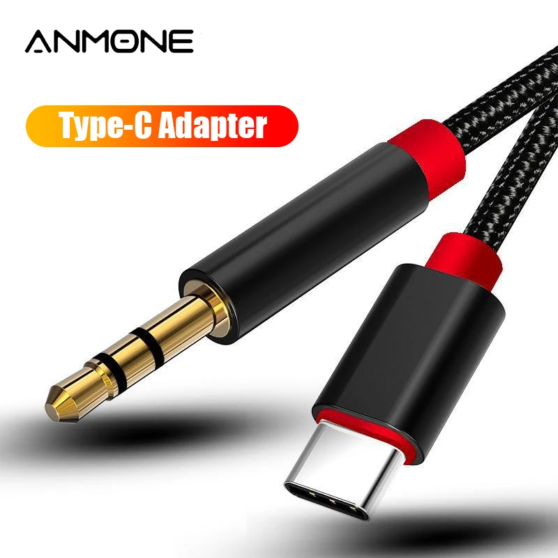 

USB Type C To 3.5mm AUX Audio Cable Speaker Earphone USB C Jack Adapter Car Aux Music Cord Audio Output Converter For Cell Phone
