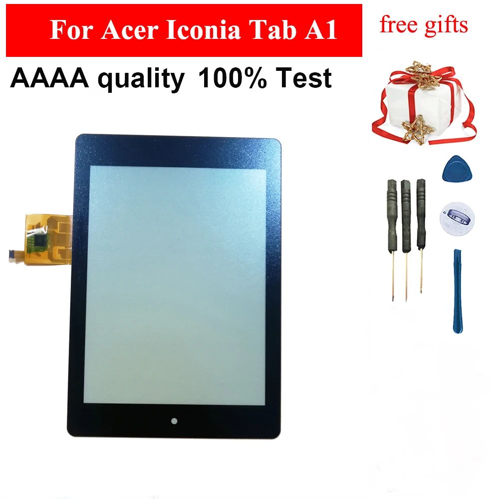 100% тест черный для acer Iconia Tab A1 810 811 Передний сенсорный экран дигитайзер панель