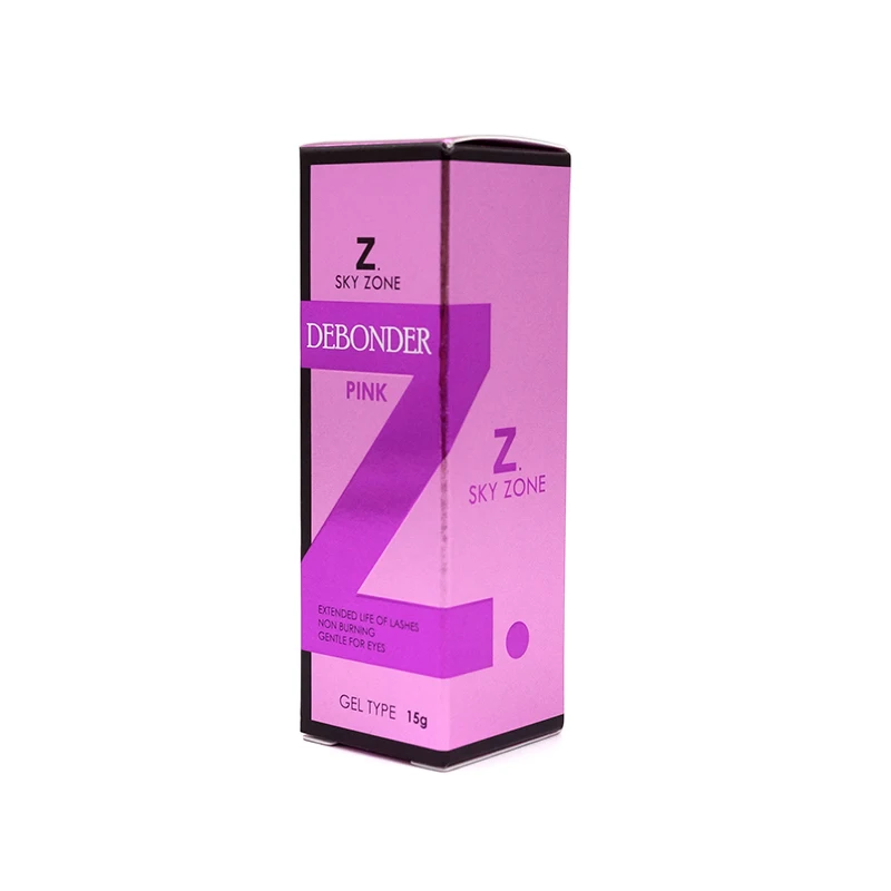 Фото 1 шт., корейский Sky Zone Debonder, быстрочувствительный гель для наращивания ресниц, средство для удаления геля с краем, 15 г, без горения, прозрачный/розовый гель, супер мягкий №5