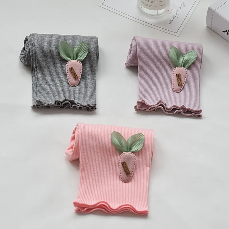 Леггинсы для девочек летние тонкие модальные укороченные брюки детские штаны -