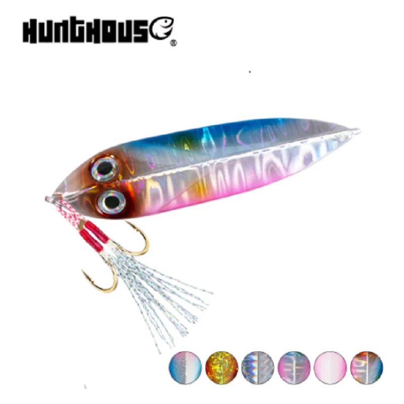 Hunthouse приманка для джиггинга рыболовная медленно погружающаяся металлический