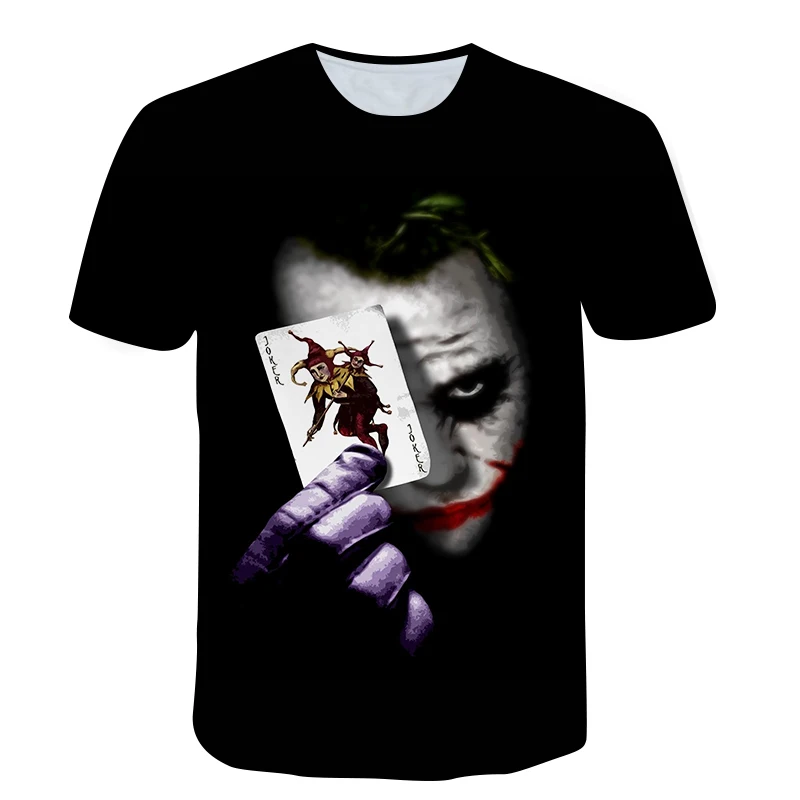 

2021 Summer New Clown Printed 3D T Shirt For Men Casual Oversized Men's T-shirt Short Sleeve Clothes Streetwear Hip Hop Top Tees