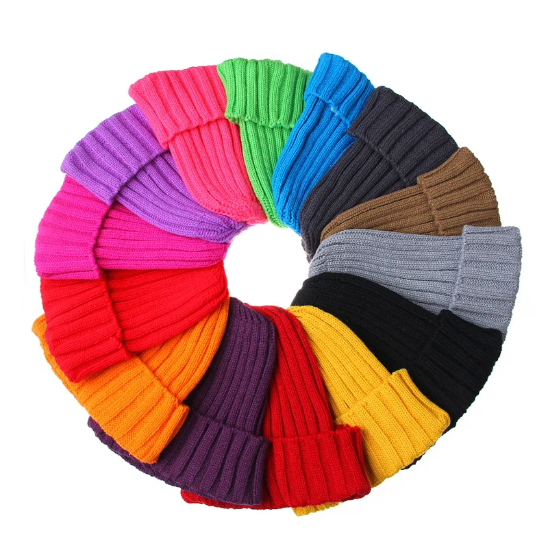 

Casual Winter Knit Caps Hats for Women Unisex Crochet Braided Skullies Beanies Hat Warm Cap Hat Bonnet Male Outdoor Caps