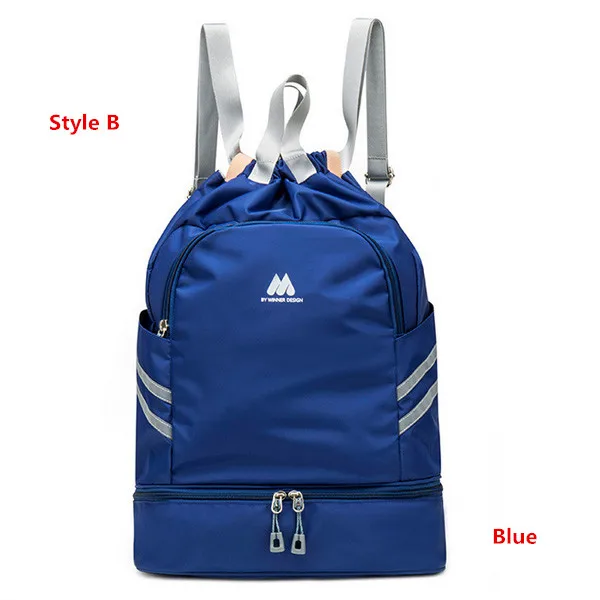 Style B Blue Многофункциональный женский рюкзак для йоги, плавания, спорта, фитнеса, органайзер, водонепроницаемый, для путешествий, одежда, обувь, Ipad, аксессуары для хранения - Цвет: Style B Blue