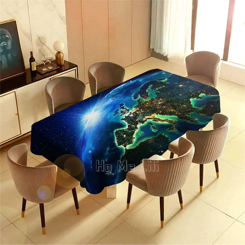 

Hd Earth Pattern Barbecue Picnic Home Party Table Cloth