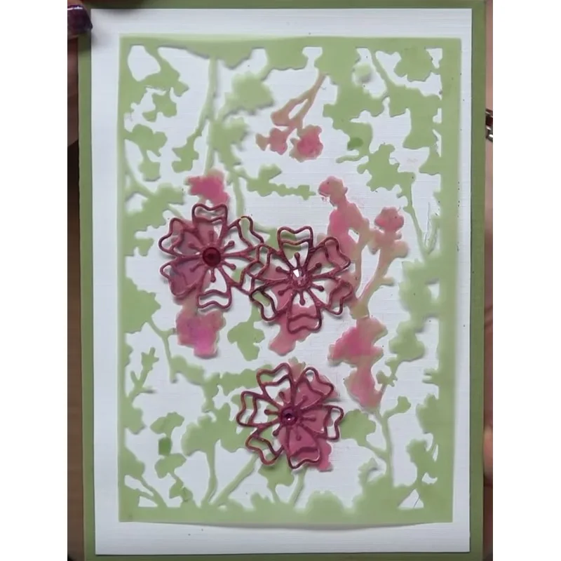 Металлические Вырубные штампы с цветочным рисунком вырубные узором листьев и