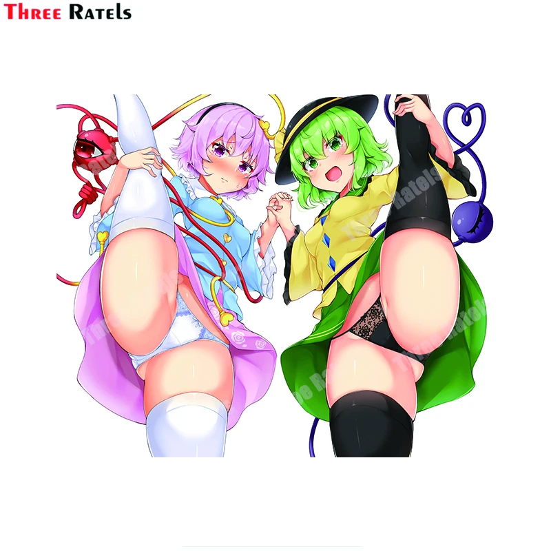 

Аниме наклейки и стикеры Three Ratels A846 Komeiji Koishi и Komeiji Satori Touhou для ноутбука, гитары, скейтборда, холодильника