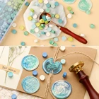 Восьмиугольный воск для запечатывания, 100 шт., Воск для печати, для планшета, воск для изготовления карт