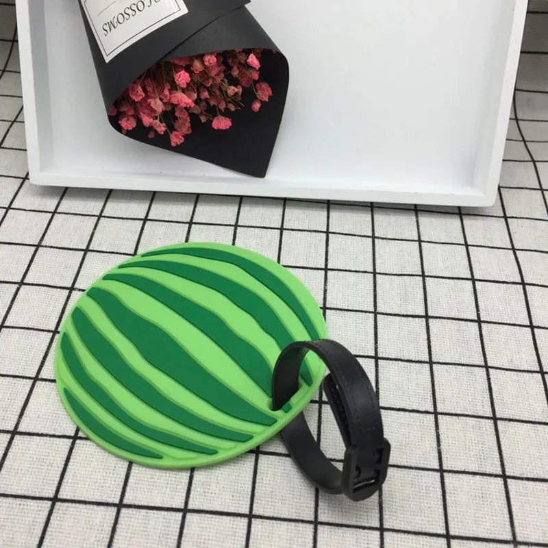 Фрукты бирка для чемодана ананас ID адрес держатель арбуз этикетка багажа