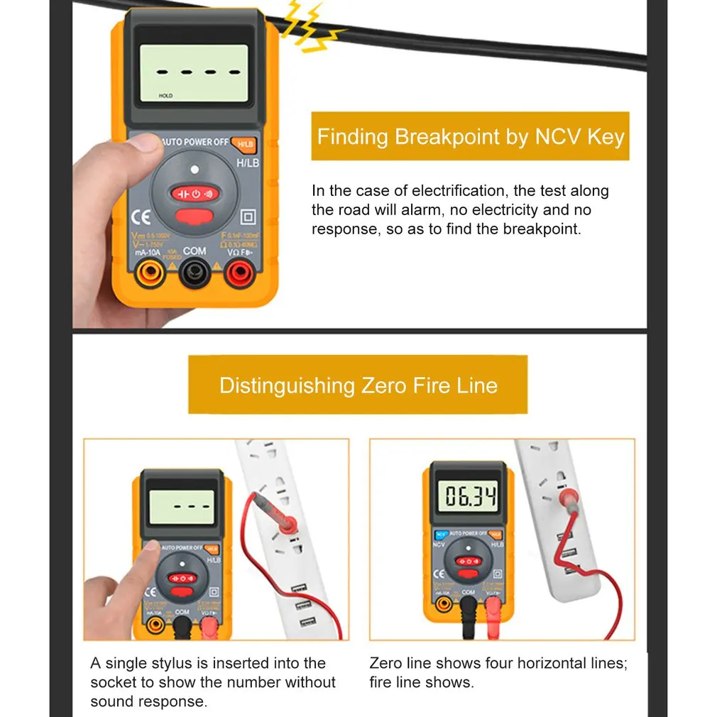 CY8231N интеллектуальный зарядный цифровой дисплей мультиметр Электрические