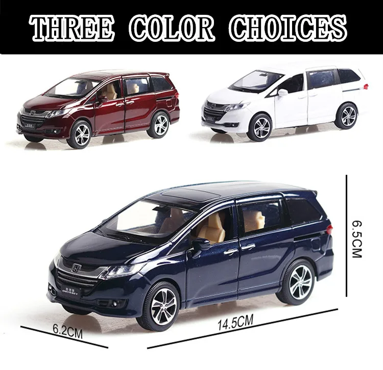 1:32 Honda Odyssey light belt pull-back Автомобиль Моделирование сплав модель автомобиля ремесла