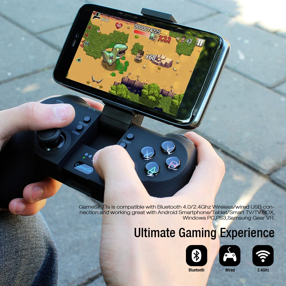 Беспроводной Bluetooth геймпад GameSir T1s мобильный игровой контроллер для Android / Windows PC
