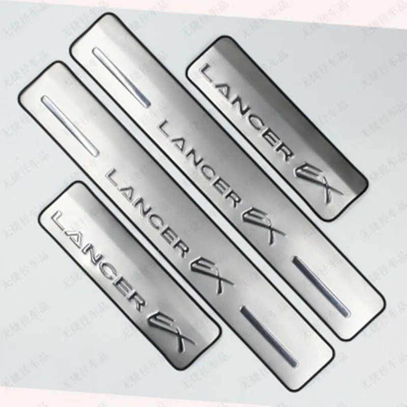 Накладка на порог боковой двери из нержавеющей стали для Mitsubishi Lancer 2008-2013 |