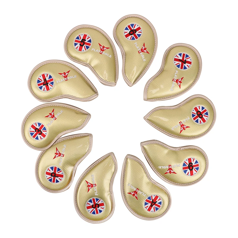 PLAYEAGLE 10 шт./компл. крышка железной головки для гольф клуба из искусственной кожи