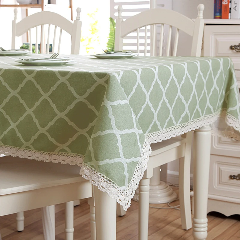 Льняные хлопковые скатерти с принтом BALLE для прямоугольного стола серый