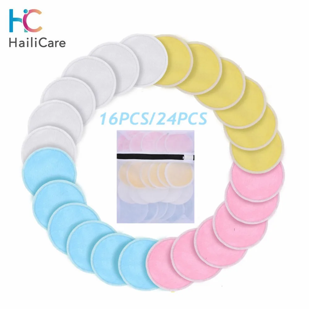 Моющаяся бамбуковая ватная прокладка многоразовые подушечки для удаления
