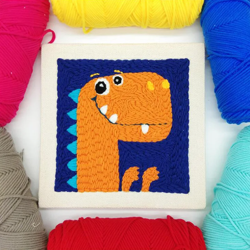 Набор для вышивки иглой Easy Punch с обручем ручная работа крестиком начинающих детей