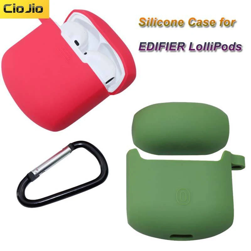 

For EDIFIER LolliPods anti-Shock silicone Protective Case Cover with hook