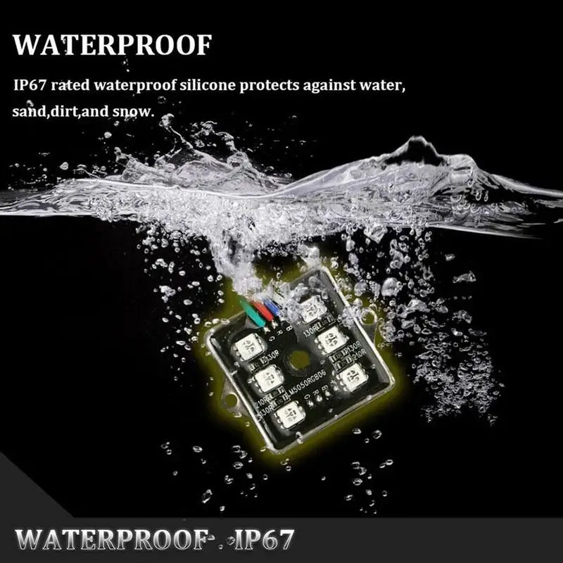 5050 светодиодный Underglow RGB атмосферу рок светильник s Многоцветный для бездорожья