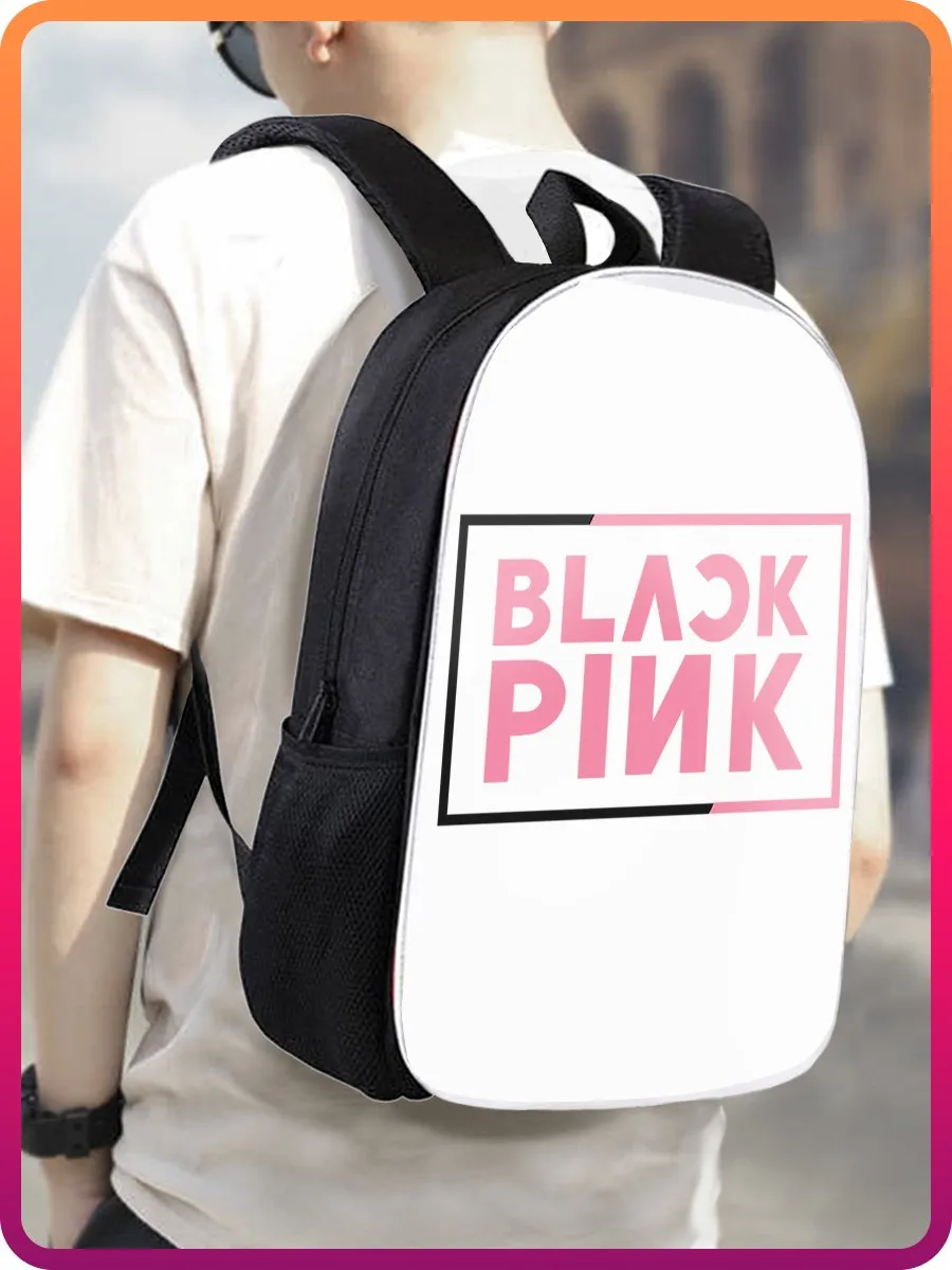 Рюкзак BLACKPINK (блэкпинк K-pop girl group Лиса Джису Розэ Дженни) - 3072 | Рюкзаки унисекс