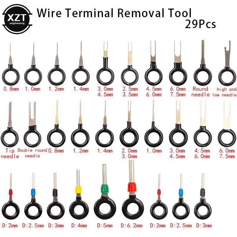 

Инструменты для удаления автомобильных клемм, обжимной соединитель для автомобильной электрической проводки, набор для извлечения контактов, ручной инструмент для ремонта автомобиля, ключ с разъемом