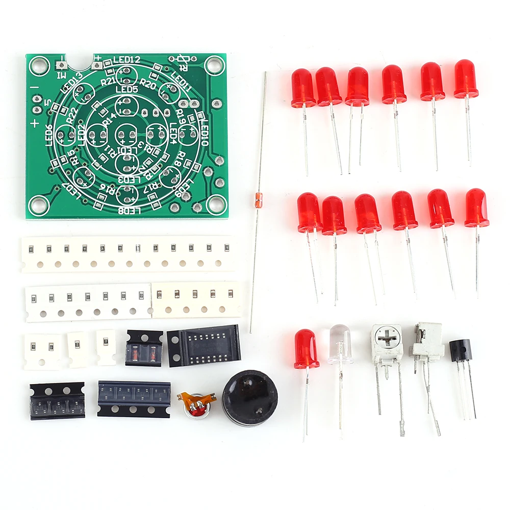 DIY Kit Аналоговые электронные свечи с днем рождения термальный датчик MIC Звук управление Моделирование свечи
