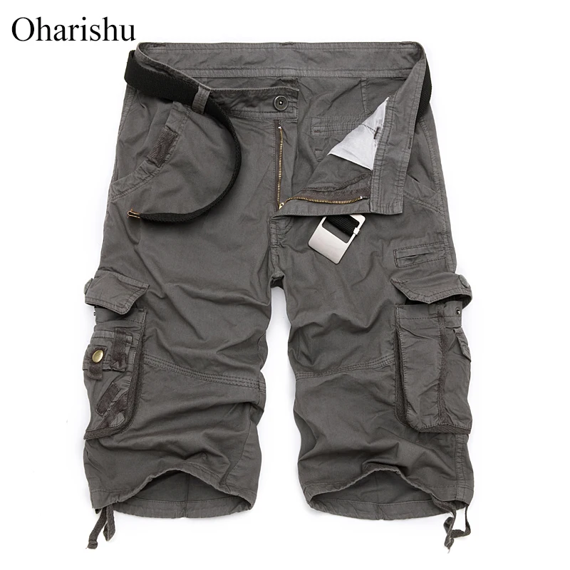 Мужские военные карго шорты 2021 Фирменная Новинка армейская камуфляжная