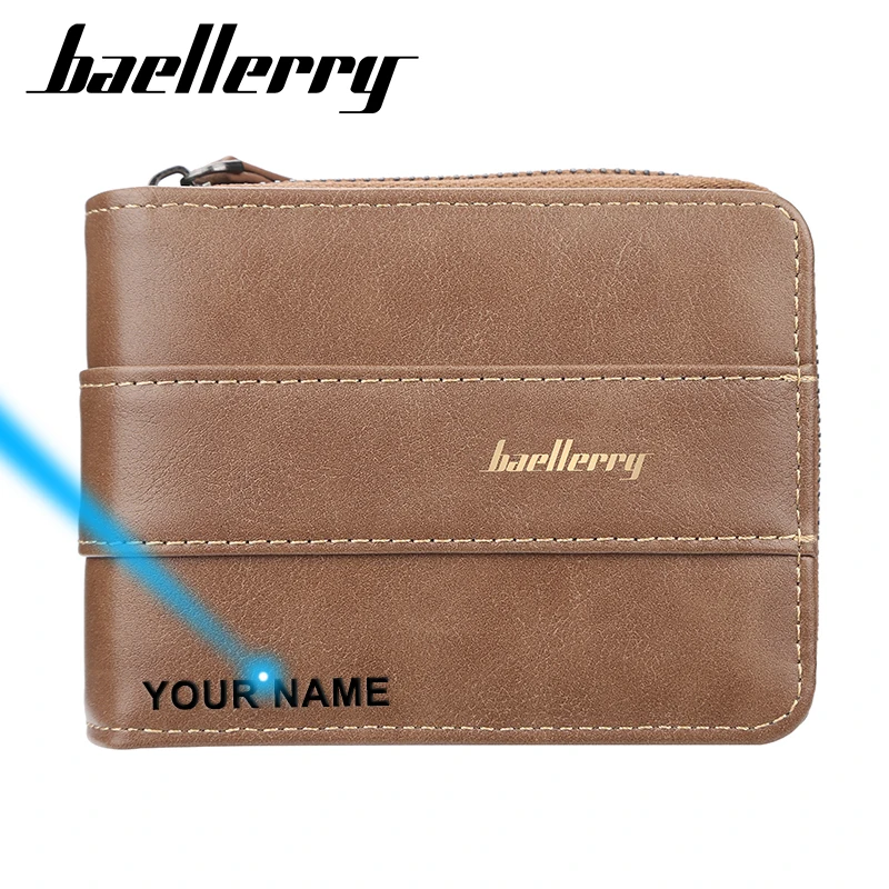 Корейский классический черный мужской кошелек Baellerry кожаный держатель для карт