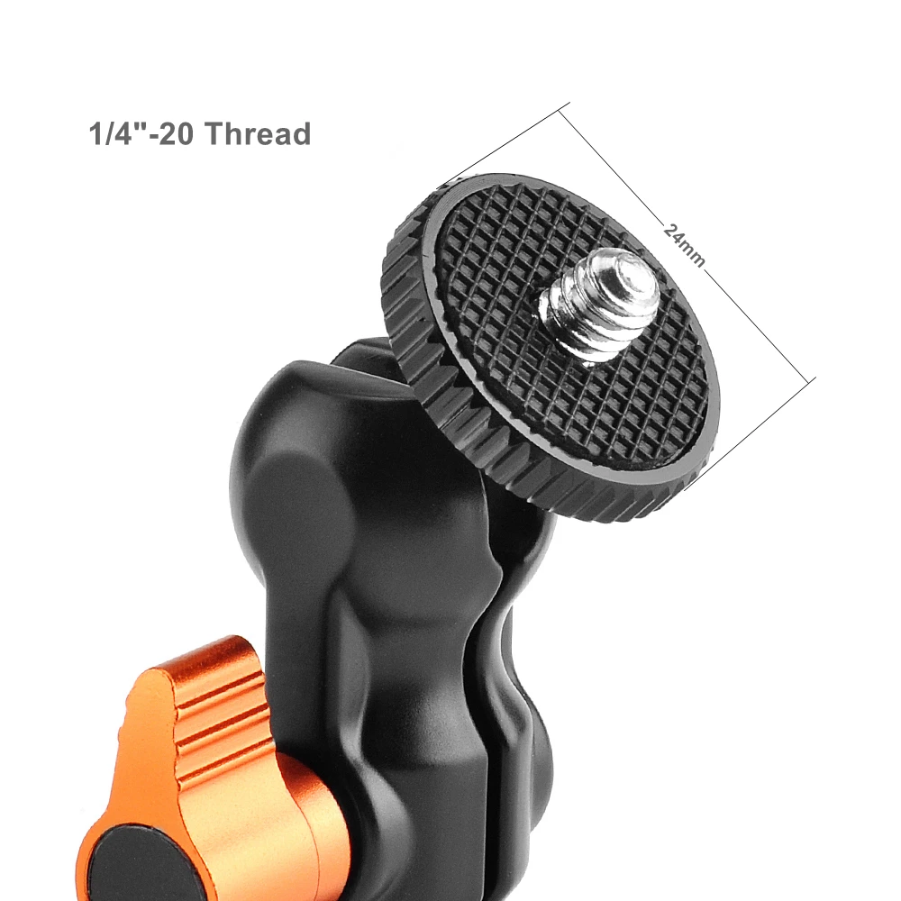 Многофункциональный двойной шаровой головкой Magic Arm с 1/4 "винтовой для мужчин и