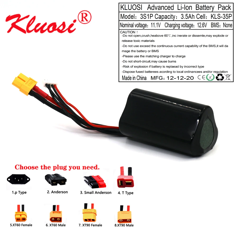 kluosi 3s1p 12v 3 5ah 126 v высокая ёмкость бла бе