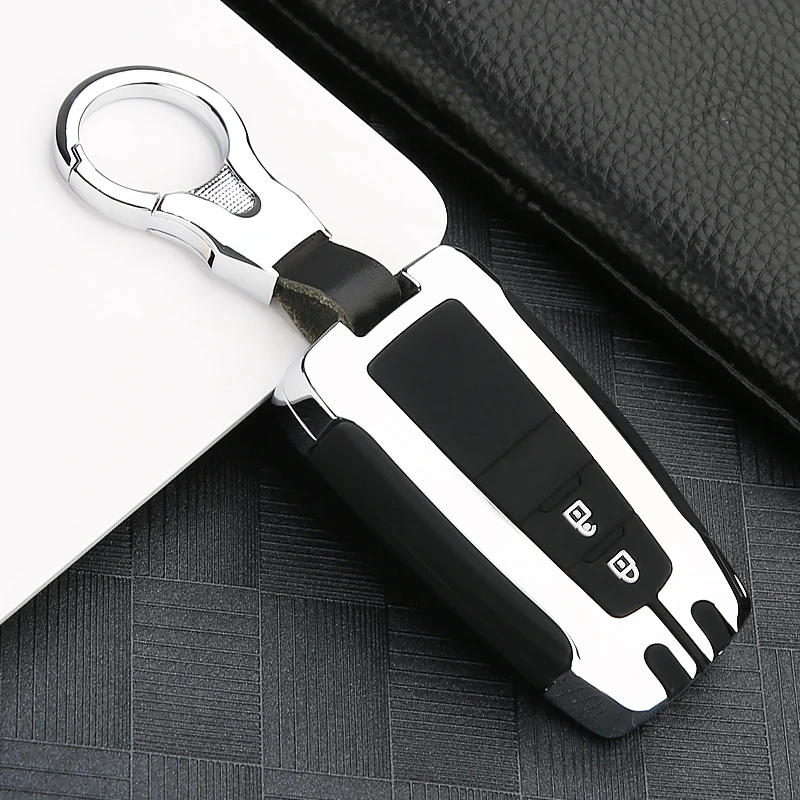 

Galvanized Alloy Car Key Case Cover Shell For Toyota CHR C-HR Prado Prius Camry Corolla RAV4 2017 2018 2019 Accessories