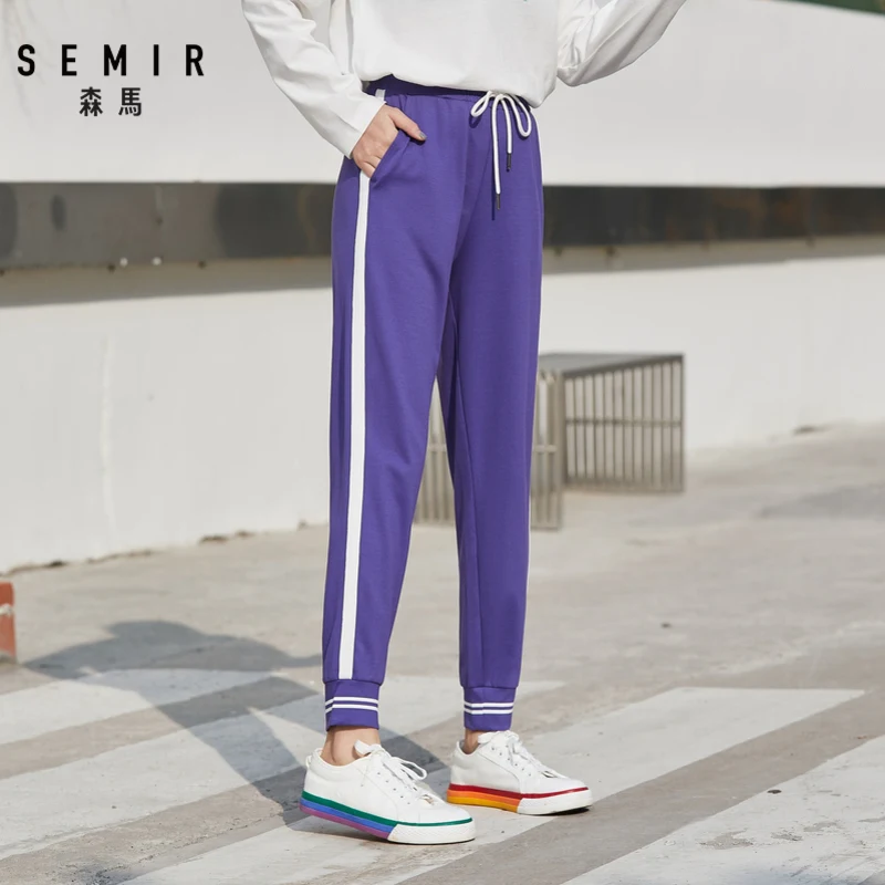 Женские повседневные брюки SEMIR хлопковые с эластичным поясом спортивные