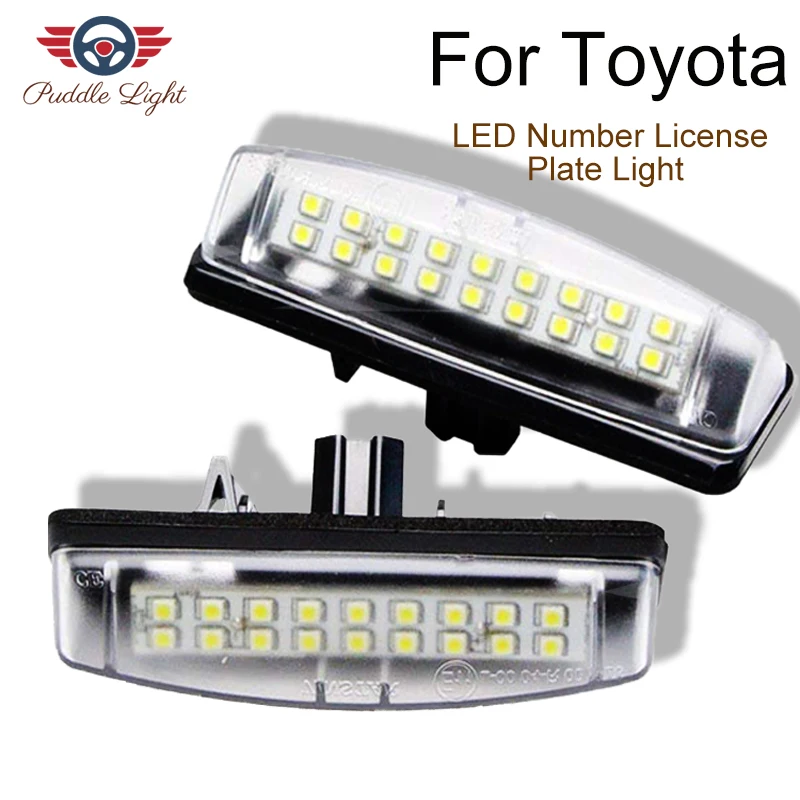 2 шт. светодиодный номерной знак для Toyota Aurion Avensis, Verso Camry Echo 4D Matrix Prius Scion TC Yaris Venza Previa