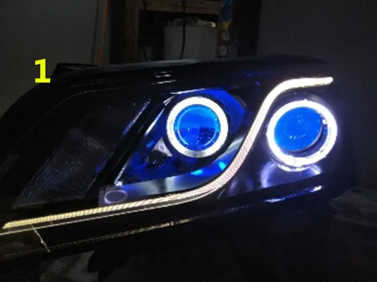 Для Geely new Emgrand 7, EC7, EC715, EC718, Emgrand7, E7, автомобильная Модифицированная фара с ангельскими глазами, глазами демона, линзами, ксеноновыми лампами
