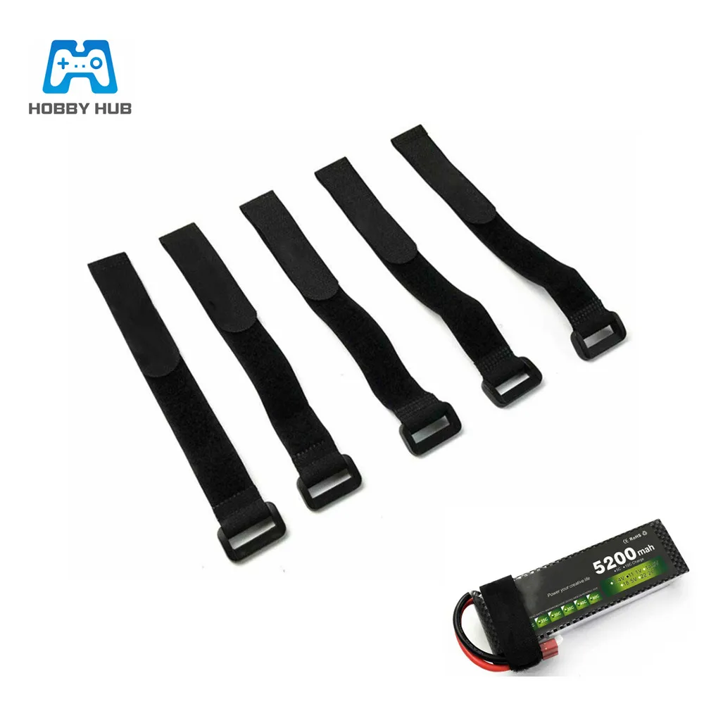 Многоразовые ленты для кабельной стяжки HobbyHub, 6/8/10 шт., для батарей 3s-4s FPV, волшебный ремешок, Липо-аккумулятор, длина 25 см, волшебная наклейка