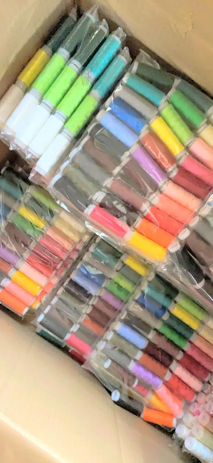 

Polyester Sewing Threads Embroidery Sewing Threads Cone for Sewing Machine Patchwork Threads Craft